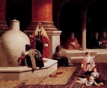 Arab or Arabic people and life. Orientalism oil paintings  282